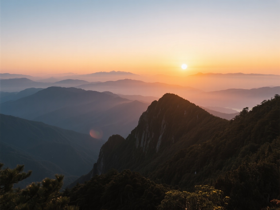 鸡足山日出 鸡足山日出